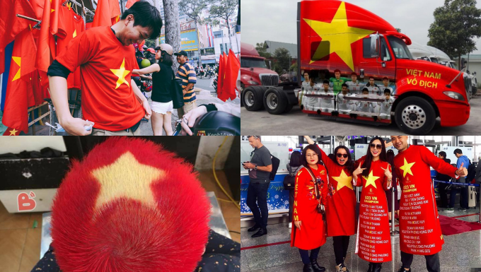 Không đầy 24 giờ nữa U23 Việt Nam đá trận chung kết, từ hôm qua màu đỏ đã tràn ngập khắp phố phường!