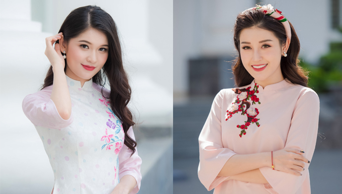 Huyền My và Thùy Dung “rủ nhau” mặc áo dài, kết thúc Tour tuyển sinh Hoa hậu Việt Nam 2018