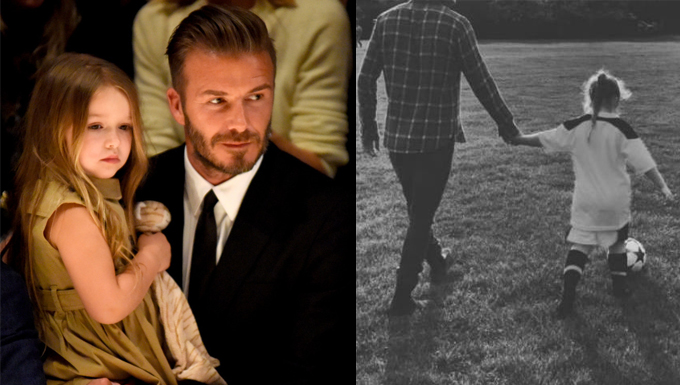 Không phải cậu con trai nào của Beckham, mà Harper mới chính là cầu thủ tiềm năng nối nghiệp bố